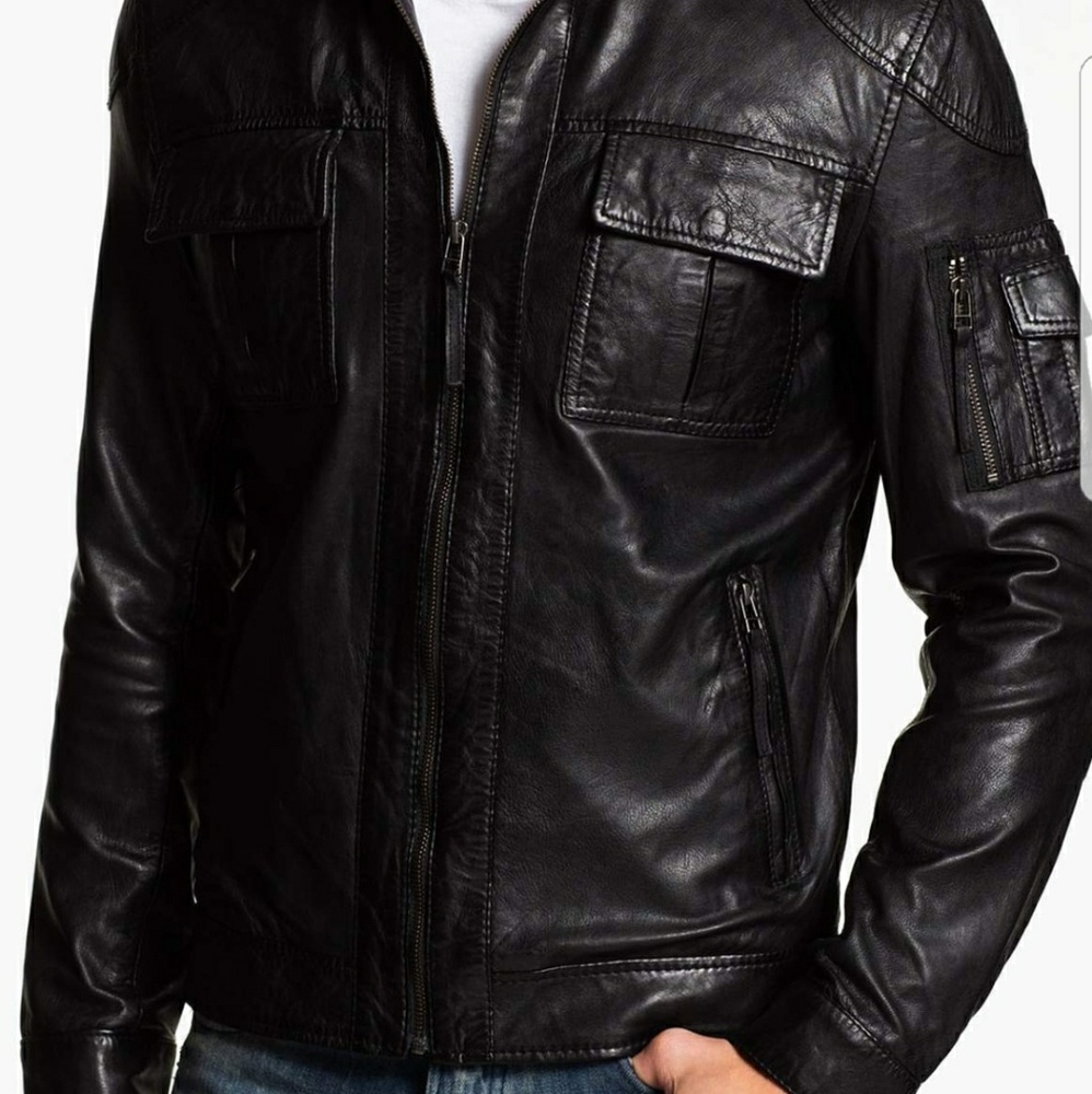 7 Diamonds - Genuine Leather Moto Jacket - Picture 3 of 8
